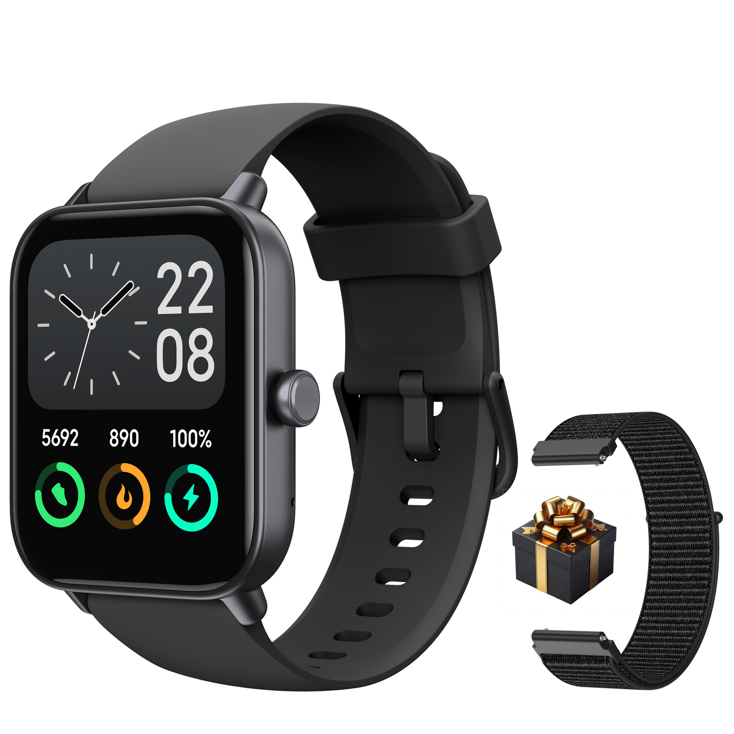 MiracoRun Smart Watch for iPhone and Android, Men & Women, Alexa Built-In, 1.8-inch Smartwatch with Texts and Bluetooth Calls, 100+Sports Mode, IP68 Waterproof - MiracoRun