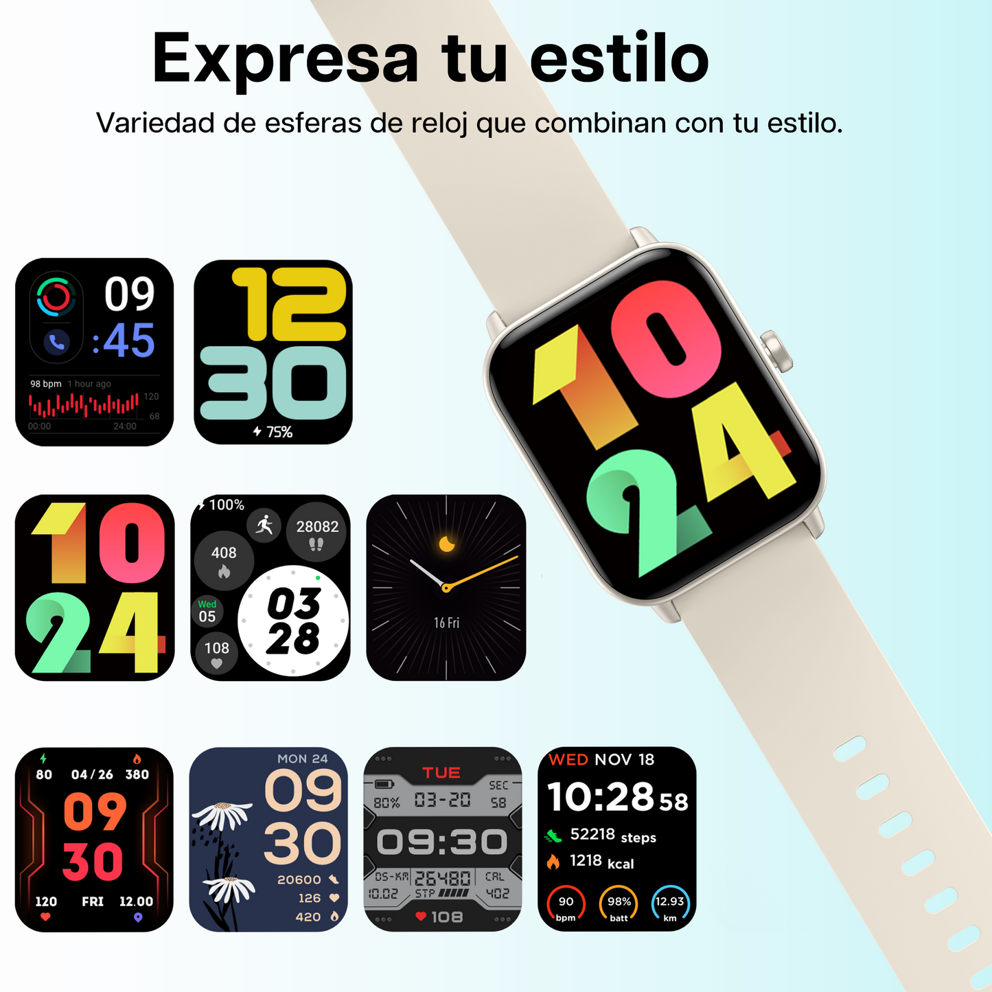 Reloj Inteligente Miracorun Fitness Para Mujeres Y Hombres Grand Táctil Screen De 1.8'' Resistente Al Agua Ip68 - MiracoRun