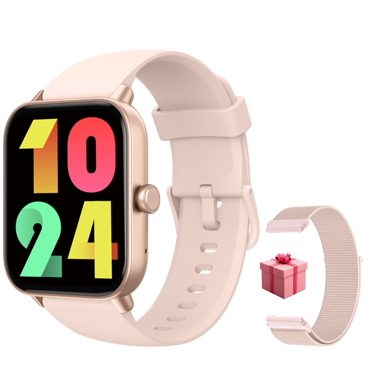 MiracoRun Smart Watch for iPhone and Android, Men & Women, Alexa Built-In, 1.8-inch Smartwatch with Texts and Bluetooth Calls, 100+Sports Mode, IP68 Waterproof - MiracoRun