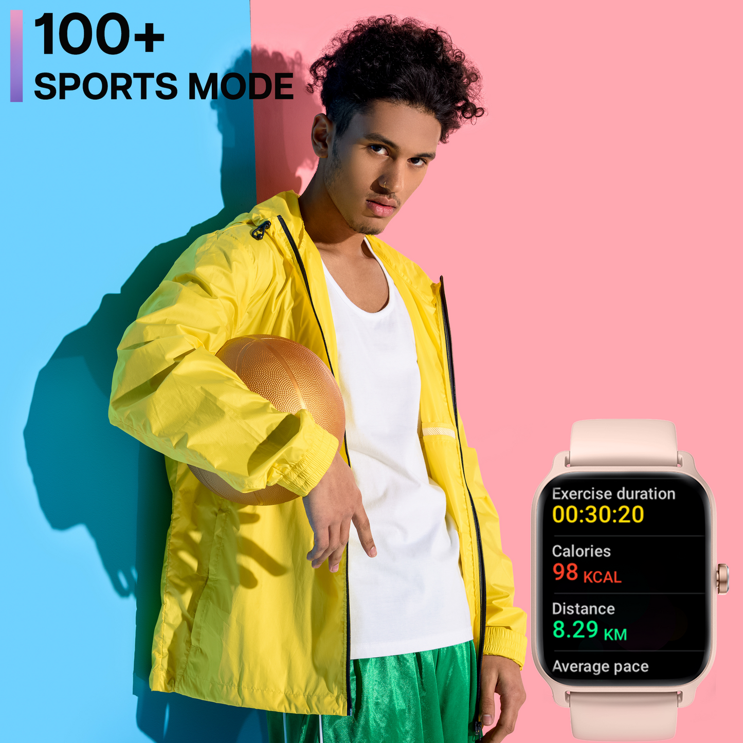MiracoRun Smart Watch for iPhone & Android with Texts and Calling, 1.8" Large Touch Screen with Customized Watch Face - MiracoRun
