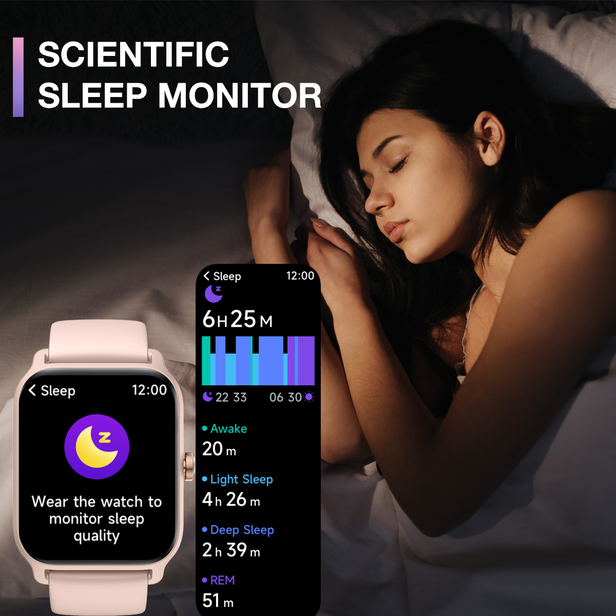 MiracoRun Smart Watch for iPhone & Android with Texts and Calling, 1.8" Large Touch Screen with Customized Watch Face - MiracoRun