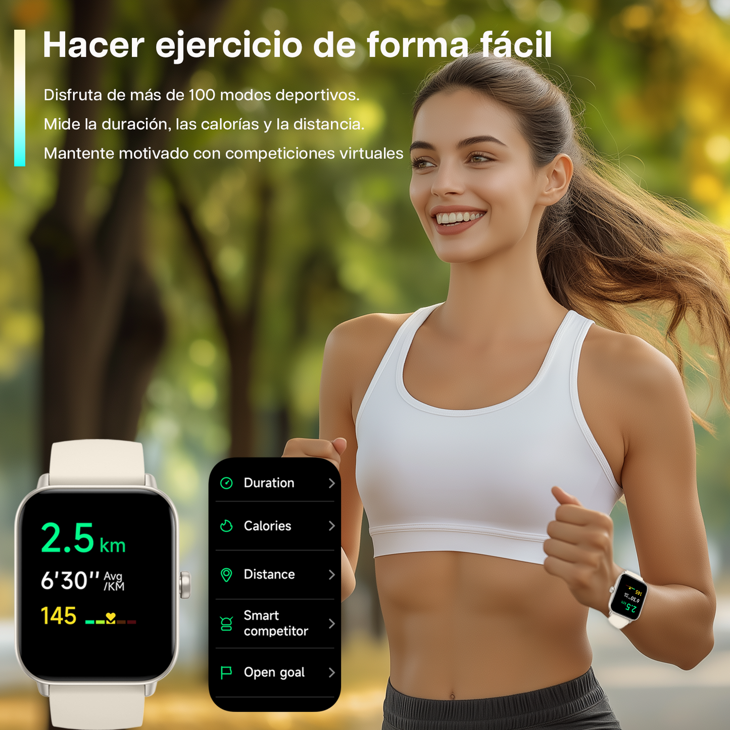 Reloj Inteligente Miracorun Fitness Para Mujeres Y Hombres Grand Táctil Screen De 1.8'' Resistente Al Agua Ip68 - MiracoRun