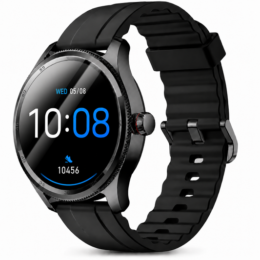 MiracoRun Smart Watch for iPhone & Android, Outdoor Fitness Watch with Bluetooth Phone Call & Texts, Alexa Built-in, 1.39" Round Touch Screen, 14 Days Battery Life - MiracoRun