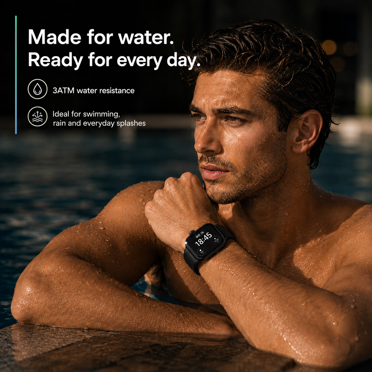 Smartwatch Hombre Mujer AMOLED 1.99'' Negro Con Llamadas Bluetooth, 100 Modos Deportivos, Monitor De Salud Y Resistencia Al Agua 3ATM
