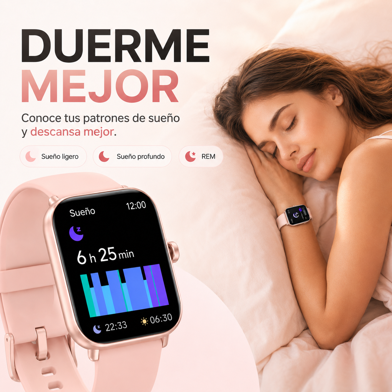 MiracoRun Women's Smartwatch with Alexa, 1.85" Display, Bluetooth Calling, IP68 Water Resistant, Compatible with Android and iPhone, 24-Hour Health and Sleep Monitor, 2 Interchangeable Straps - MiracoRun
